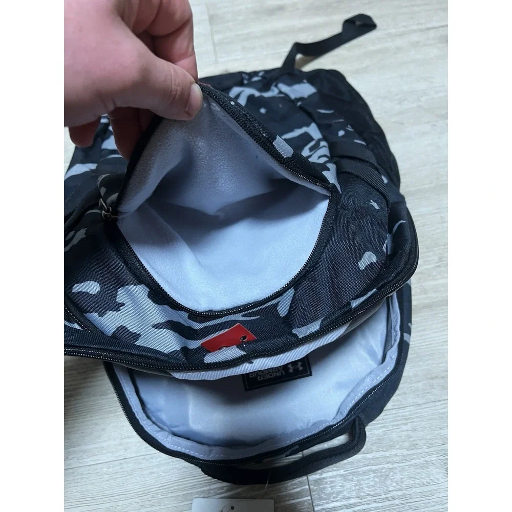 Under Armour UA Hustle 5.0‎ Backpack Camo Black/Metallic Gold NWT 1361176 007